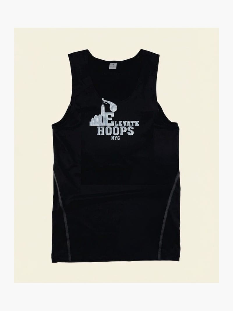Elevate Compression Tank – Black / Hoops NYC